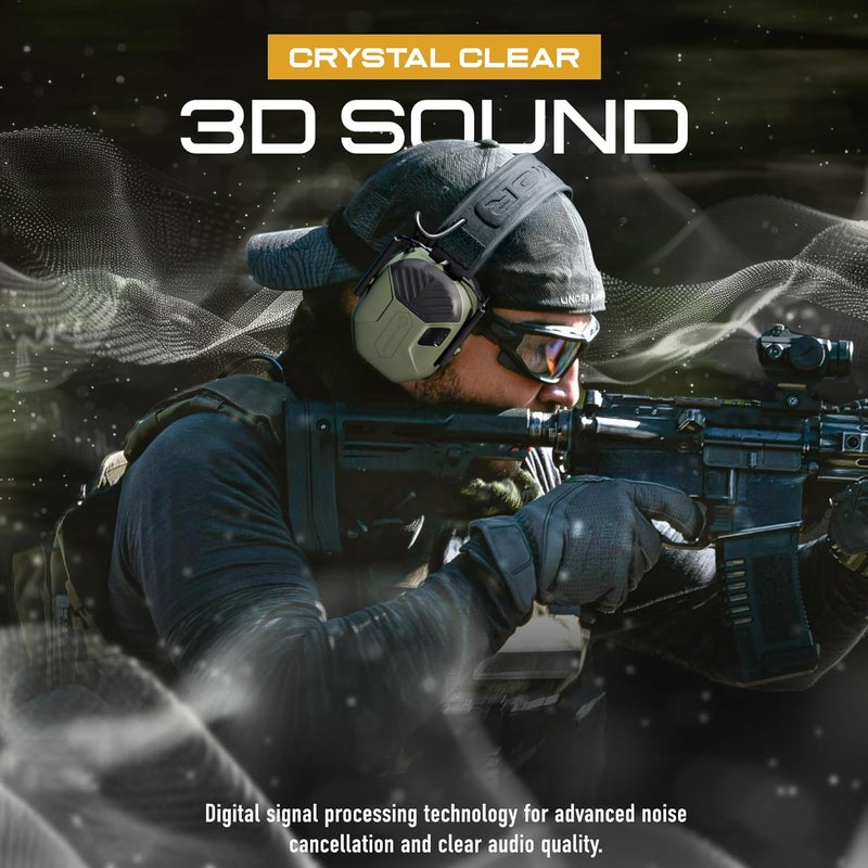 EARMOR M300A Ear Protection For Gun Range - Shooting Ear Muffs with Ergonomic Gel Cushions, IPX5 Waterproof Gear - Image 5